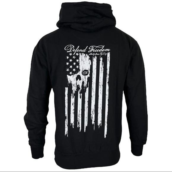Howitzer Style Men's Hoodie DEFEND FREEDOM Heavyweight Military Grunt MFG - Picture 2 of 11